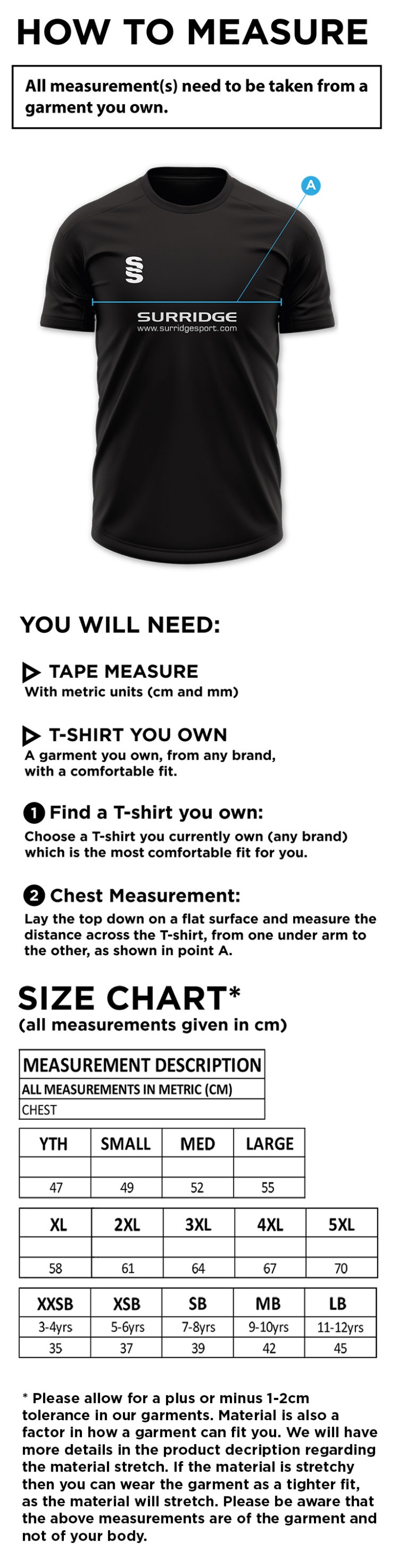 Hull York Medical School Dual Polo Shirt - Size Guide